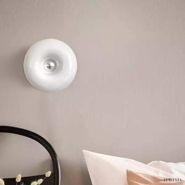 Nowoczesna okrągła lampa stołowa z LED dotykowym w stylu Bauhaus