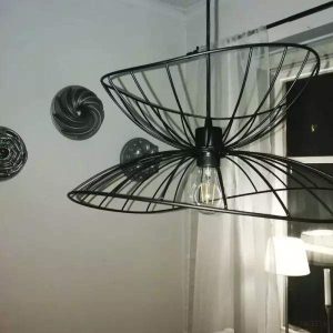 Ray Metalowa Wisząca Lampa z Oryginalnym Kształtem