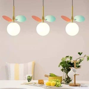 image_2-182.jpg Wielokolorowa lampa wisząca szklana kula w designie liścia