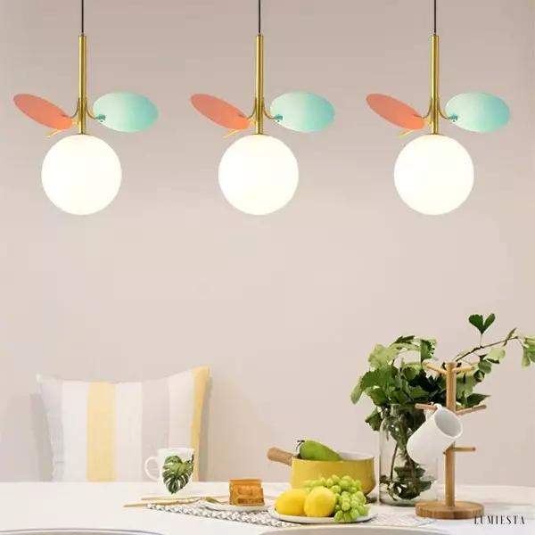 image_2-182.jpg Wielokolorowa lampa wisząca szklana kula w designie liścia