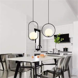 Mila - Glass Globe Pendant Lamp Modern Design