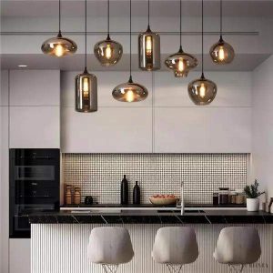 Klasyczna szklana lampa wisząca Lino w eleganckim stylu