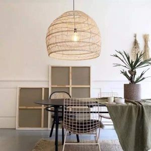 Stratvert - Lampa wisząca pleciona w stylu boho