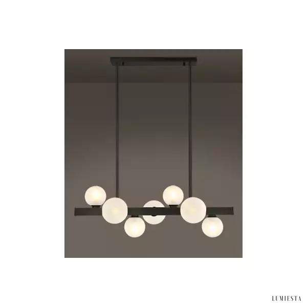 Lampa wisząca Ballo w stylu nordyckim z kulami szklanymi