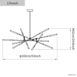 Lampa wisząca Dori w nowoczesnym stylu z modulowanym designem