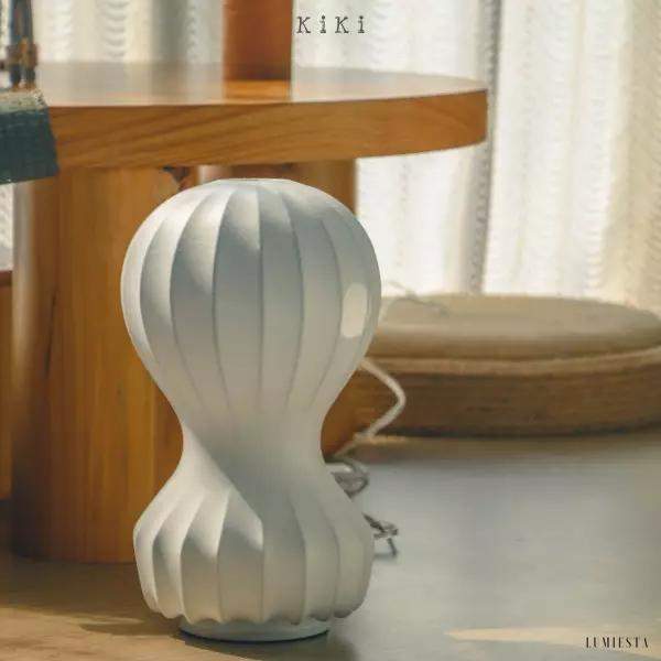 Lampa stołowa Gatto w stylu cocoon idealna do wnętrz