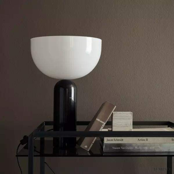 Lampa stołowa Kizu minimalistyczna z geometrycznym kloszem