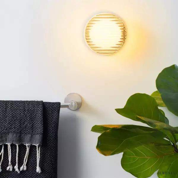 Nowoczesna lampa ścienna sufitowa Crisp w stylu ekologicznym