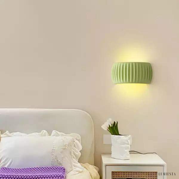 Lampy ścienna ribbed w stylu nordyckim w trzech kolorach