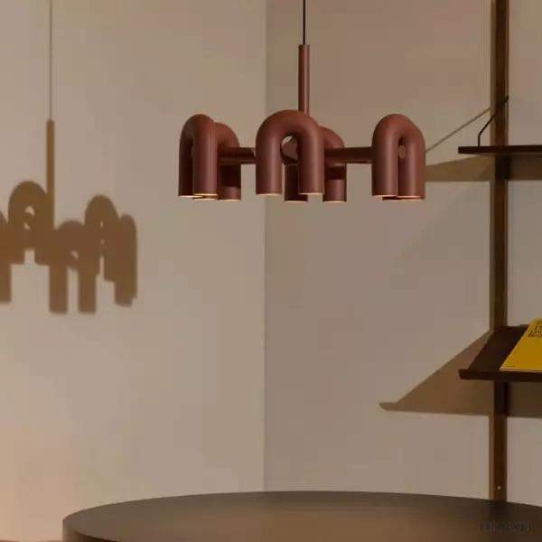 Lampa wisząca Carnival w nowoczesnym stylu U kształtnym