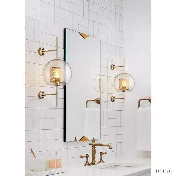 Wall Lamp Chiswick Glass Stylish Glass Capsule