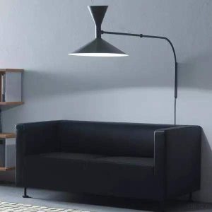 Lampa ścienna Lampe De Marseille stylowa aluminiowa ściemniacz