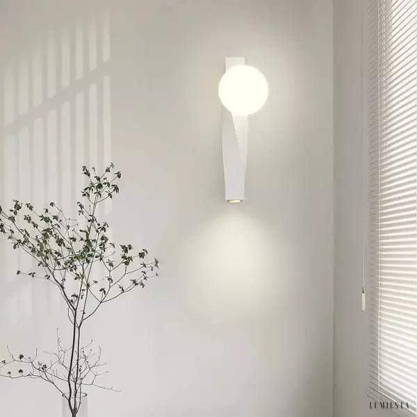 Lampa ścienna LED Geometric Globe w stylu nordyckim