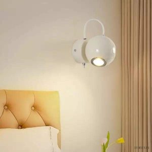 Lampa ścienna Magnetic Attractor Ball nowoczesna kremowa