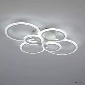 Nowoczesna lampa sufitowa LED w kształcie pierścieni 80 cm