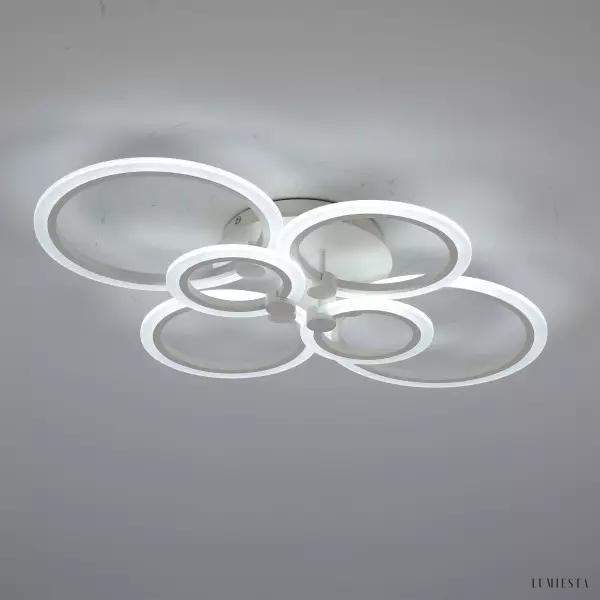 Nowoczesna lampa sufitowa LED w kształcie pierścieni 80 cm