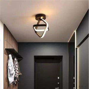 Lampa sufitowa Nordic z geometrycznym wzorem i dimmerem