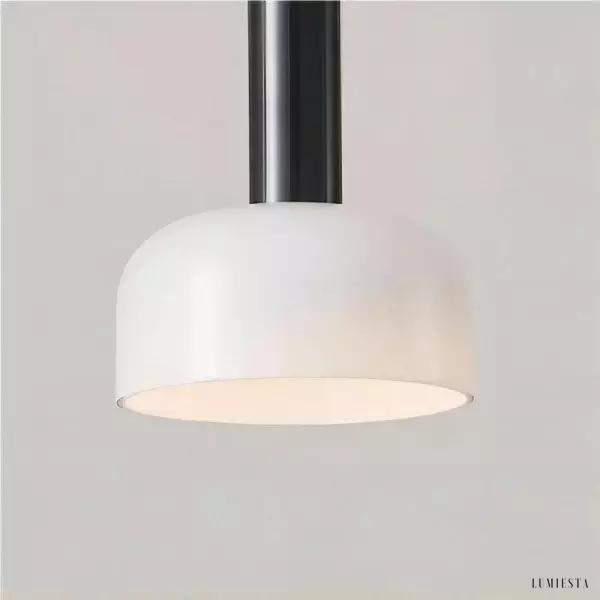 Nowoczesna włoska lampa wisząca minimalistyczna z kloszem szklanym