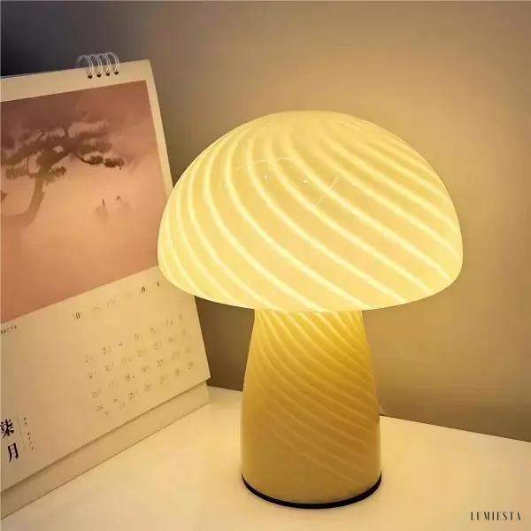 image_20-42.jpg Nowoczesna lampa stołowa w kształcie grzyba z kolorowym kloszem