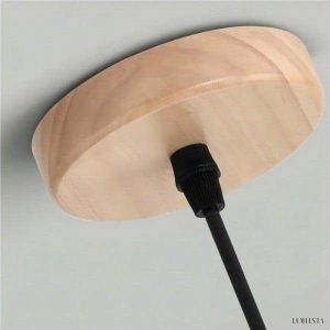 Wooden Pumpkin Pendant Lamp in Rustic Elegance Style