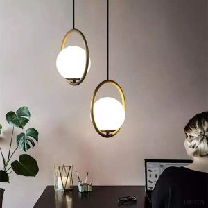 Mila - Glass Globe Pendant Lamp Modern Design