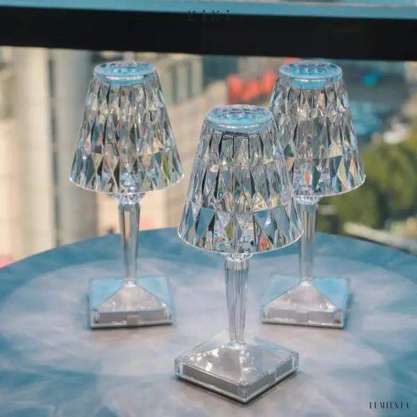 Elegancka lampka stołowa LED w stylu barokowym z akumulatorem