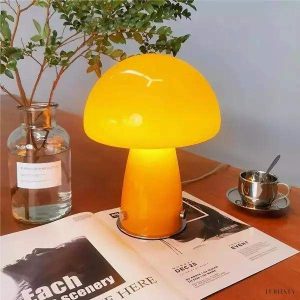 Lampka stołowa grzybek z dimmerem - lampa w minimalistycznym ujęciu