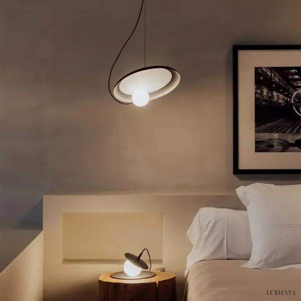 Lampa wisząca Milan Wire nowoczesny design z drutu i szkła