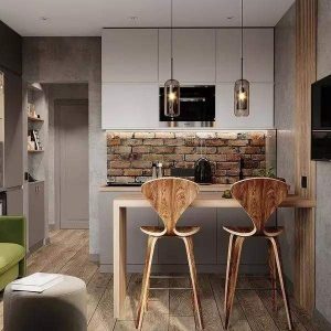 Wind glass pendant lamp in modern style