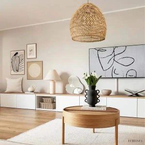 Stratvert - Lampa wisząca pleciona w stylu boho