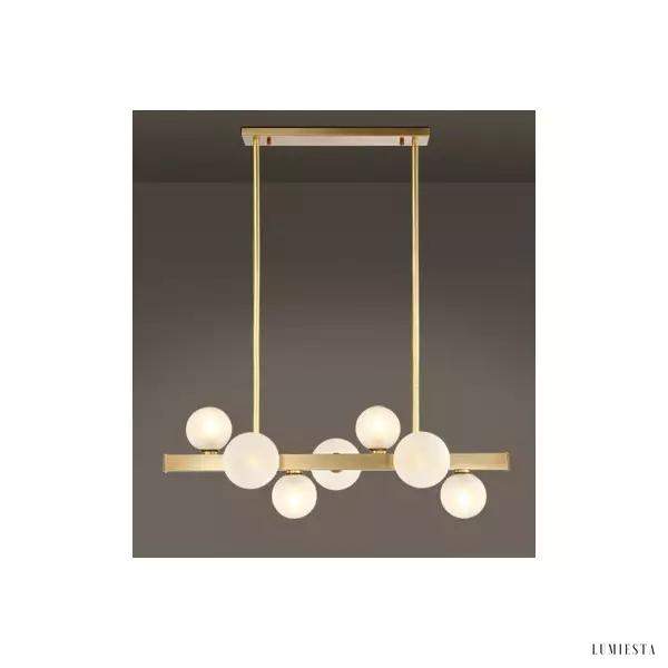 Lampa wisząca Ballo w stylu nordyckim z kulami szklanymi