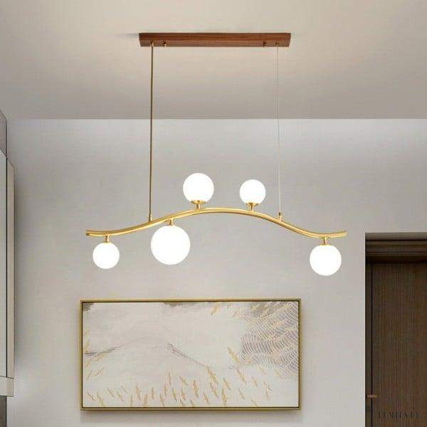 Nordycka minimalistyczna lampa wisząca z kulami szklanymi