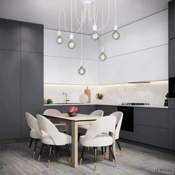 Lampa sufitowa typu Spider nowoczesna industrialna z regulacją