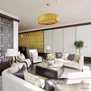 Lampa sufitowa Facet metalowa z efektem LED  styl nowoczesny