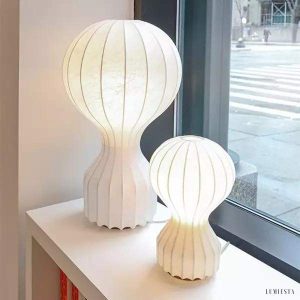 Lampa stołowa Gatto w stylu cocoon idealna do wnętrz