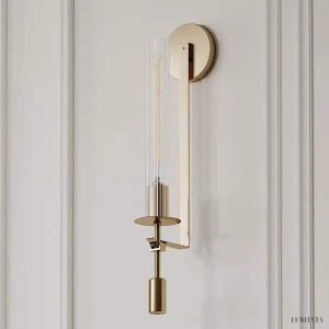 Lampa ścienna Fontanelle w stylu nowoczesnym z brązu