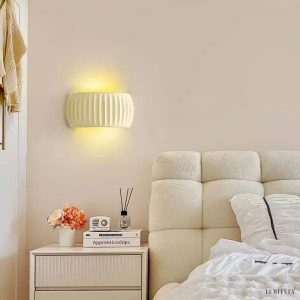 Lampy ścienna ribbed w stylu nordyckim w trzech kolorach