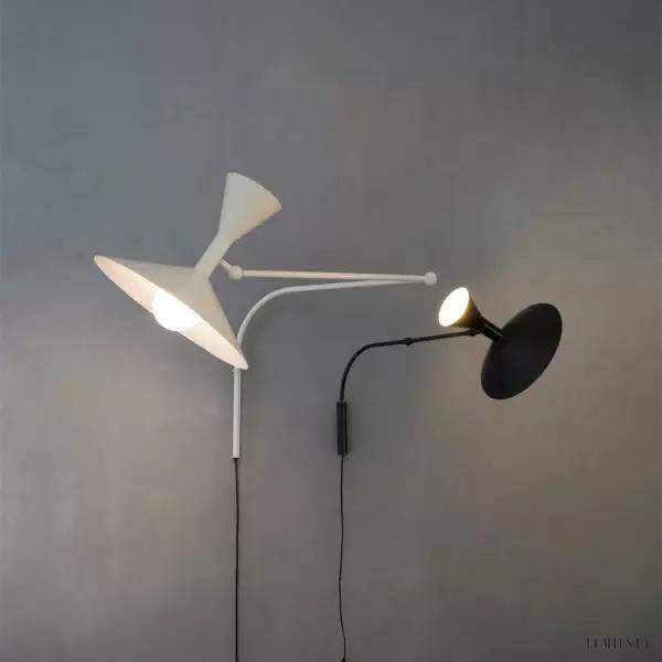 Lampa ścienna Lampe De Marseille stylowa aluminiowa ściemniacz