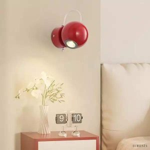 Lampa ścienna Magnetic Attractor Ball nowoczesna kremowa