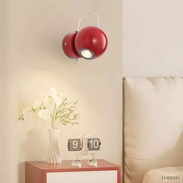 Lampa ścienna Magnetic Attractor Ball nowoczesna kremowa