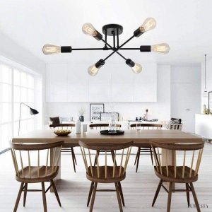 Nordycka lampa sufitowa Sputnik 6-ramienna