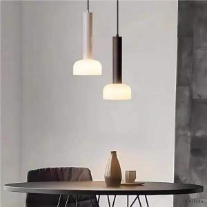 Nowoczesna włoska lampa wisząca minimalistyczna z kloszem szklanym