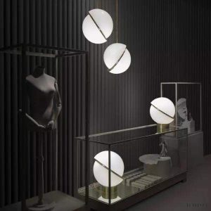 Polar - Lampa Wisząca Kula ze Szczotkowanym Mosiądzem