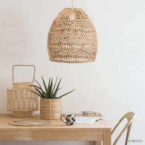 Stratvert - Lampa wisząca pleciona w stylu boho