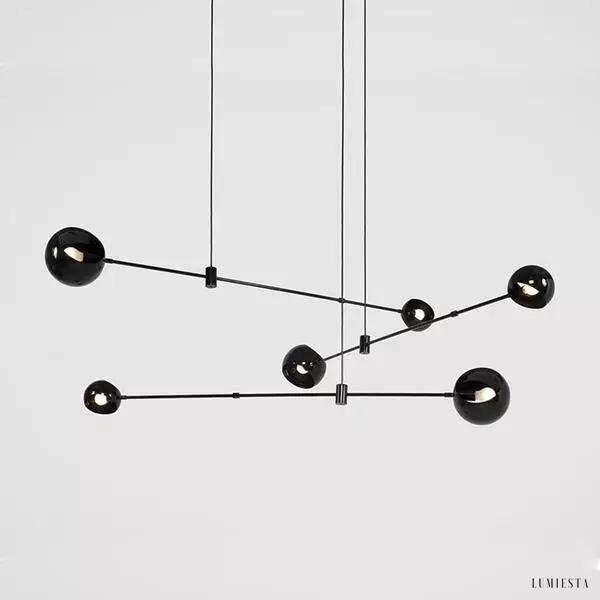 Lampa wisząca Acaba w nowoczesnym stylu czarna 40W