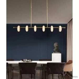 Lampa sufitowa LED z kryształowymi elementami w stylu nowoczesnym