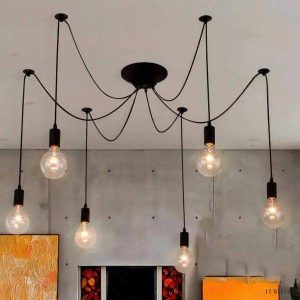 Lampa sufitowa typu Spider nowoczesna industrialna z regulacją