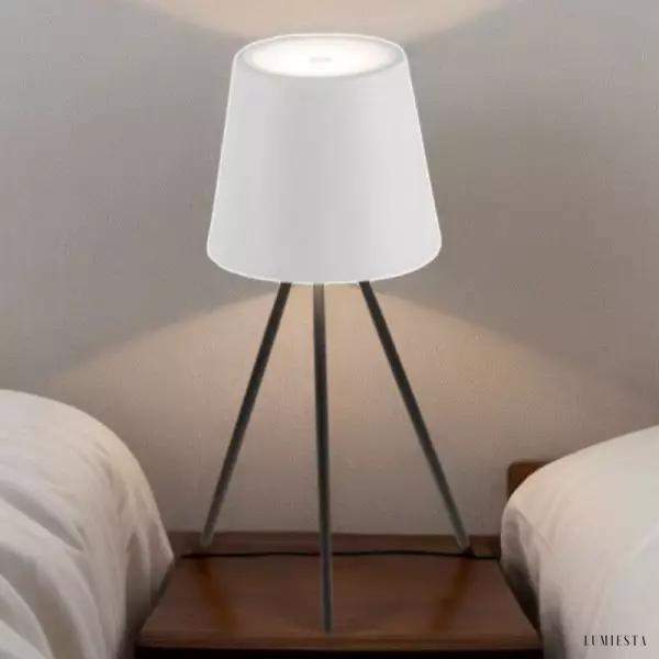 Lampka stołowa z nogami styl minimalistyczny z dimmerem dotykowym