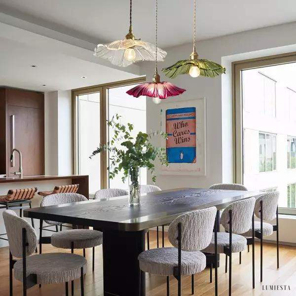 image_4-52.jpg Szklana lampa wisząca retro Lotus z przezroczystym kloszem