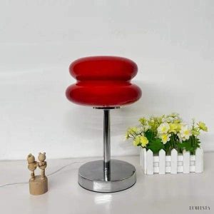 image_4-529.jpg Lampka stołowa Bauhaus w stylu nowoczesnym różowa szkło